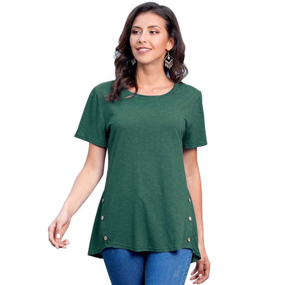 Zenana Pine Green Tunic Top